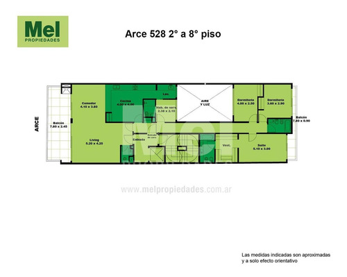 Imagen 5 de 9 de Piso 4 Amb Con Balcón Aterrazado Con Parrilla