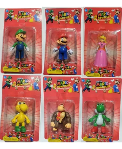 Juguete Mario Bros Coleccion Muñecos Princesa Luigi Bowser
