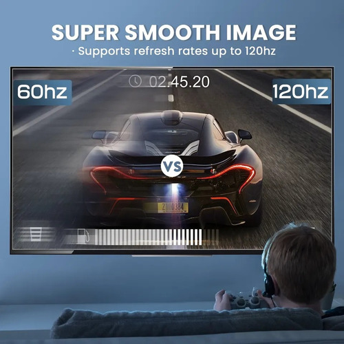 Cable Hdmi 2.1 Video 8k 60hz 4k 120hz Ps5 Ps4 Xbox 2 Metros