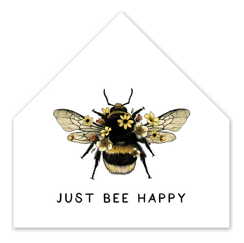 Producto Just Bee Happy 3 17 X Lienzo Forma Casa