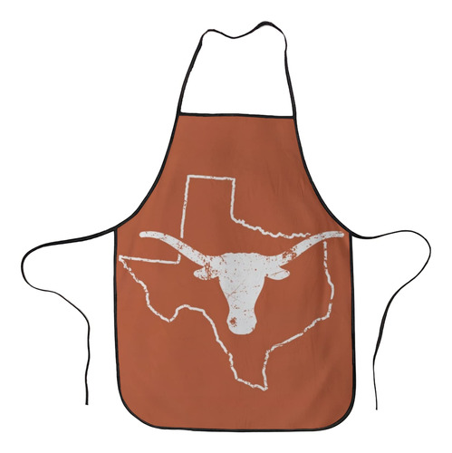 Delantal Para Hombr Texa Longhorns Naranja Cocina Barbacoa