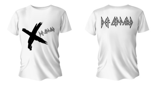 Camiseta Rock Def Leppard Banda Glam Metal Hair Hard Rock