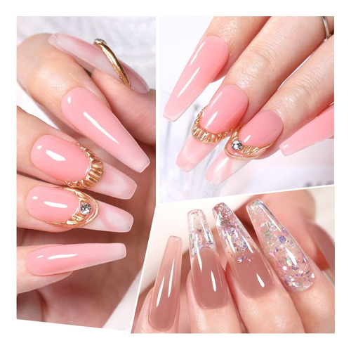 Gel De Fibra Para Uñas Extension De Uñas Reparadora 6 Piezas