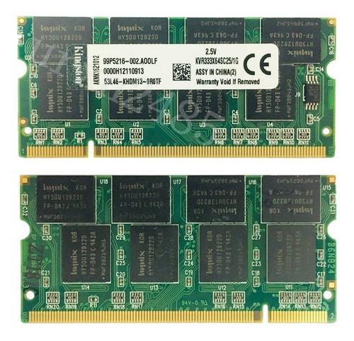 Memoria RAM ValueRAM 1GB 1 Kingston KVR333X64SC25/1G