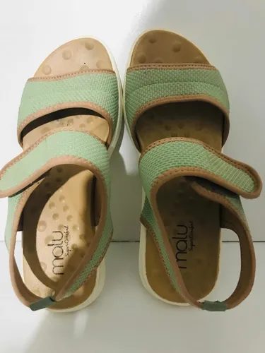 Sand lia Malu Super Comfort 38 Verde Em timo Estado