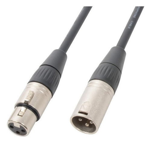 Cable Xlr Balanceado 1m - Macho/hembra