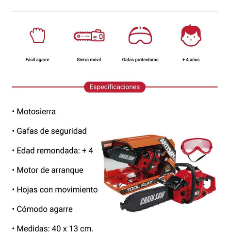 Juguete De Motosierra Eléctrica De Simulación Movimiento
