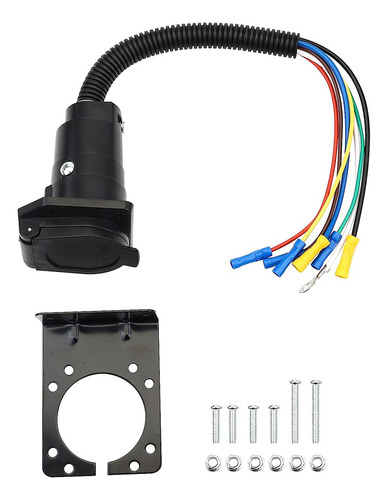 Enchufe De Remolque De 7 Pines, Conector De Luz De Remolque