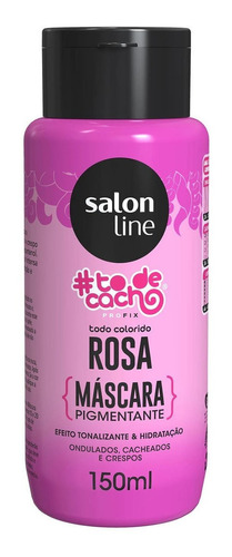 Máscara Efeito Tonalizante Rosa To De Cacho Salon Line 150ml