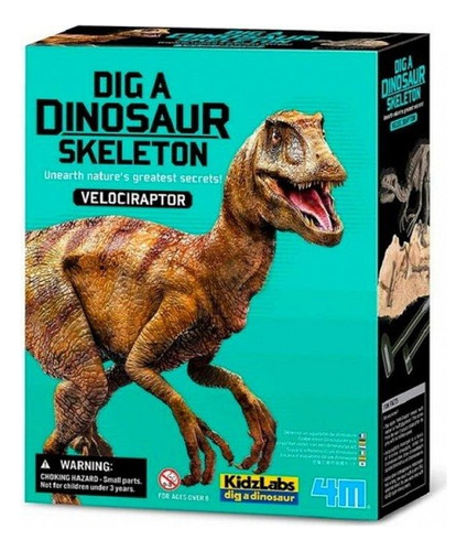 Juego Infantil Excavacion Esqueleto Dinosaurio Velociraptor