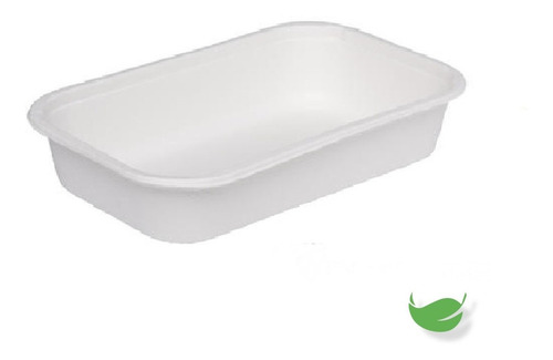 Imagen 1 de 6 de Charola Compostable 24oz (710 Ml). / 600 Pzas.