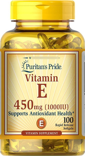 Vitamina E 1000 Iu 100 Caps Americana Puritan´s Pride 