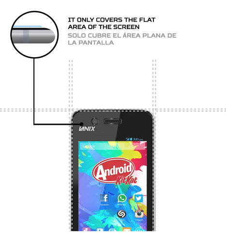 Protector Pantalla Antishock Para Lanix Ilium S106