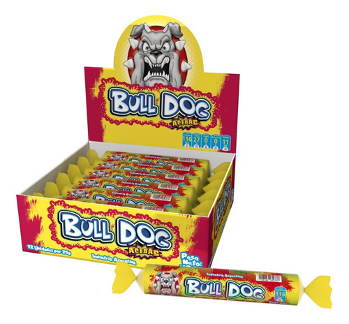 Gomitas Bull Dog Acidas Caja X 12 Unidades De 35g Rollo
