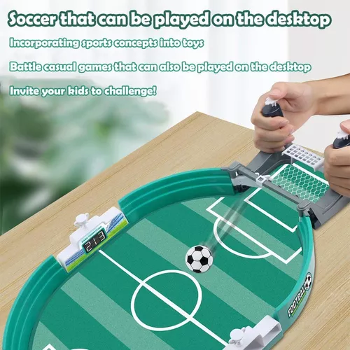 Compra online de Jogo de tabuleiro de futebol de mesa com 10 bolas,  brinquedos interativos pai-filho, mini bola de jogo de mesa, brinquedos de  futebol, jogos competitivos