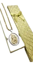 Comprar Dije  Virgen De Guadalupe Acero Quirúrgico Grande Y Cadena 