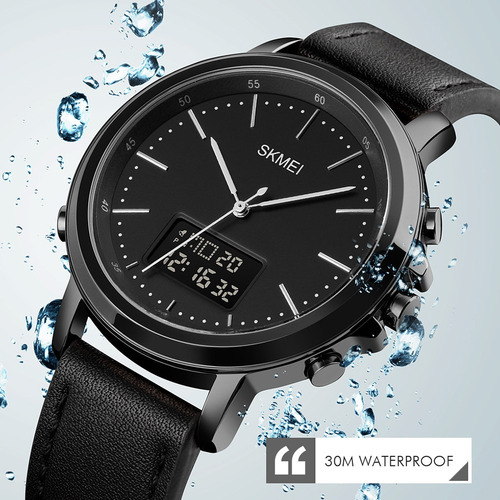 Skmei Minimalismo Reloj Analógico Digital Para Hombre Con Al