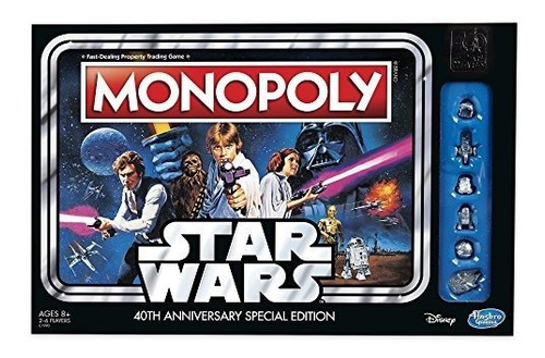Juego De Monopolio De Hasbro: Star Wars 40 Aniversario Edici