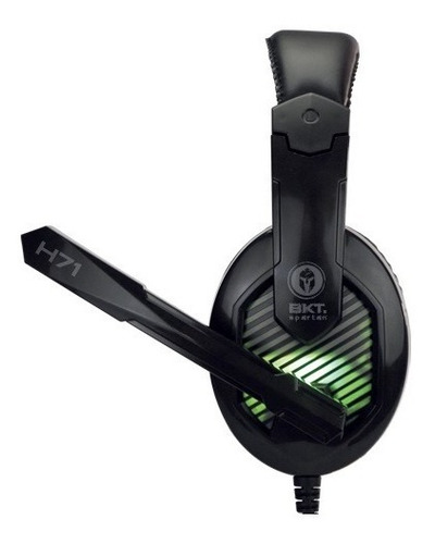 Imagen 3 de 9 de Auricular Gamer Spartan Bkt H71 Con Micrófono Luz Usb+3.5mm