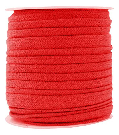 Mandala Crafts Cordón Plano Rojo Con Cordón De Repuesto, 1