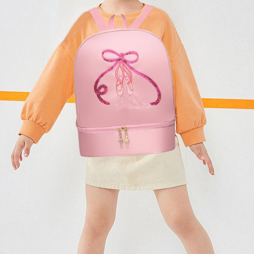 Mochila De Danza De Ballet Mochila Informal Con Rosa