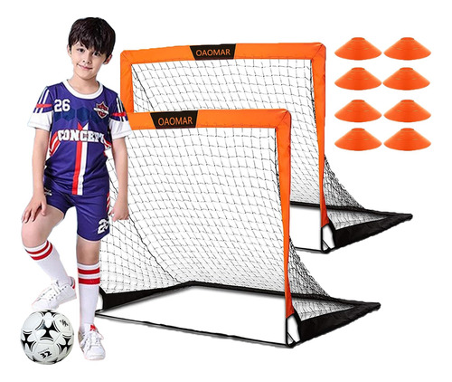 Soccer Goals,portable Soccer Net Set Carry Bag For Games Po.