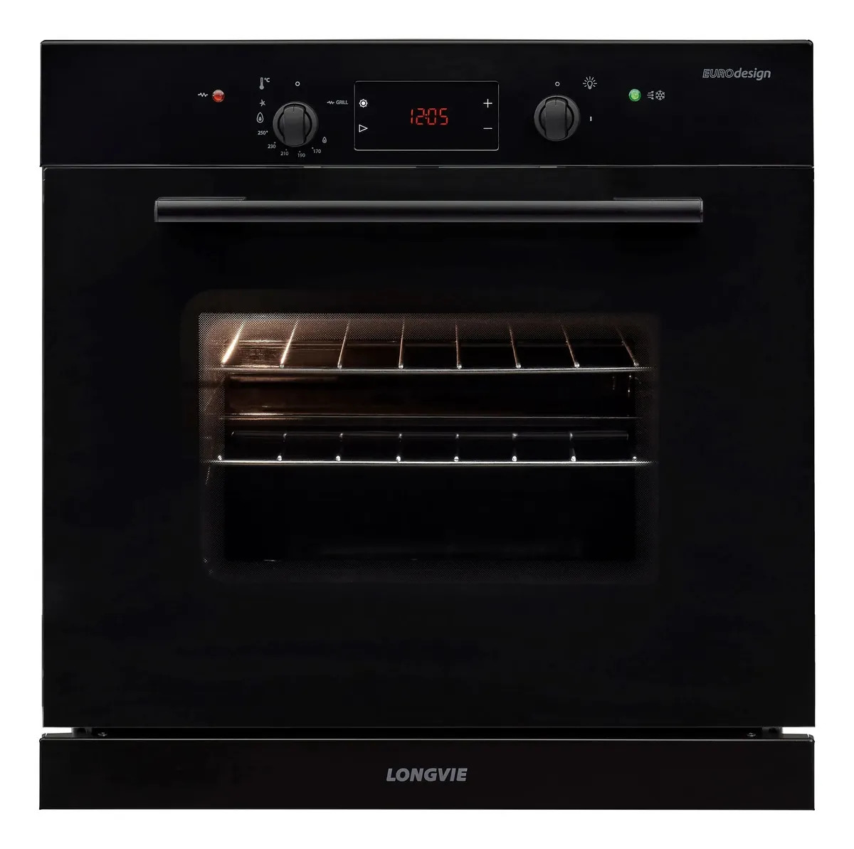 Horno A Gas Touch Longvie H6900gt C/vent. Tang. Grill Eléct. Color Grafito