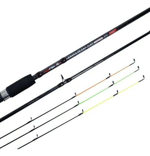 Caña Feeder Barra 2.70 Mts 3 Tramos Telescopica Redfish