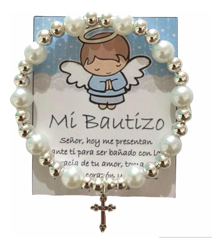 30 Recuerdos Bautizo Niño Rosario