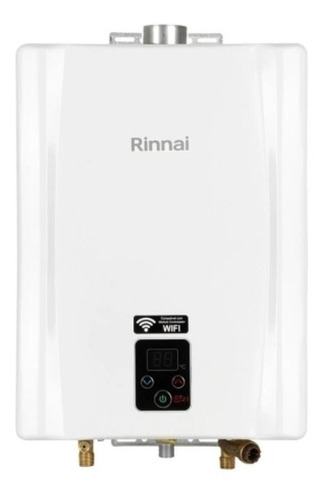 Aquecedor a gás GLP Rinnai Digital REU-E210 FEH branco 127V/220V