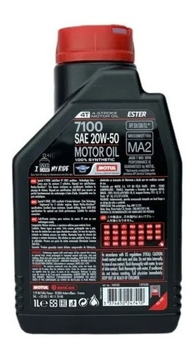 Motul Moto! Aceite Sintético 7100 20w50