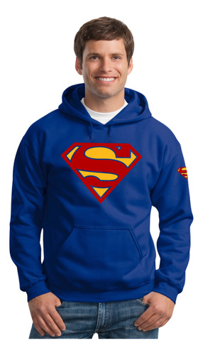 Sudadera Capucha Superman Super Héroes Logo Kriptonita Mod 1