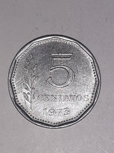 Moneda De 5 Centavos Del Año 1973