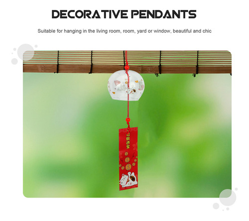 Carillón De Viento De Vidrio De Estilo Japonés Para Decoraci