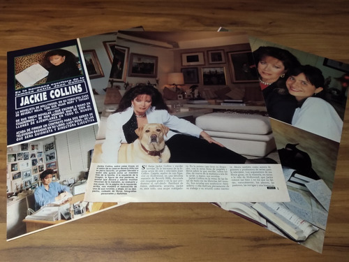 (a106) Jackie Collins * Clippings Revista 3 Pgs * 1991