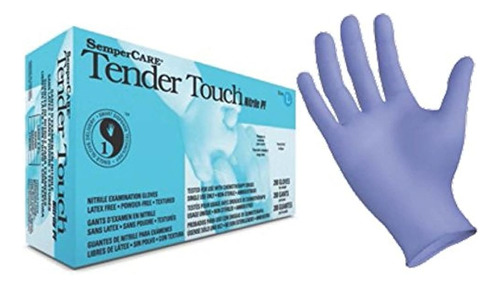 Guantes De Tierno Touch Nitrile Exam 4 Mil- Sin Polvo, Sin L