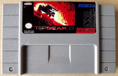 Cartucho Top Gear Super Nintendo Snes Jogo Game Corrida Fita