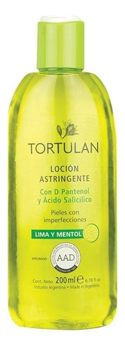 Tortulan Locion Astringente Lima Mentol Imperfecciones 200ml