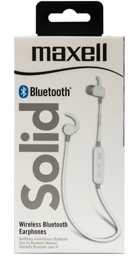 Audífonos Maxell Eb-bt100 Solid Bluetooth Deportivo Blanco