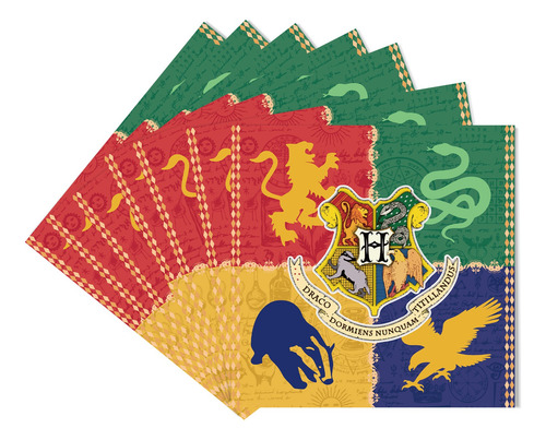 Kit Fiesta Harry Potter Platos Y Vasos Desechables 51pcs