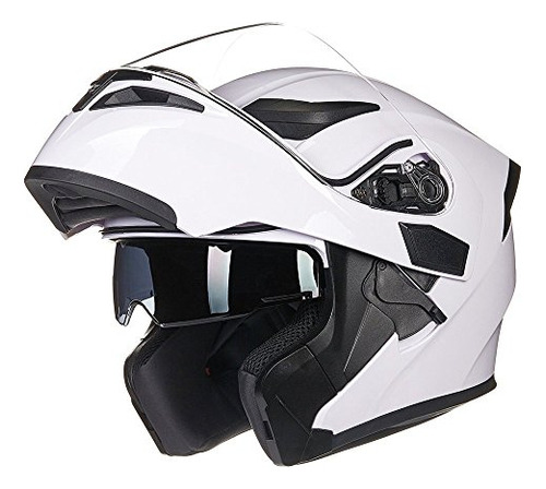 Ilm - Casco Modular De Cara Completa Con Visera Doble Para M