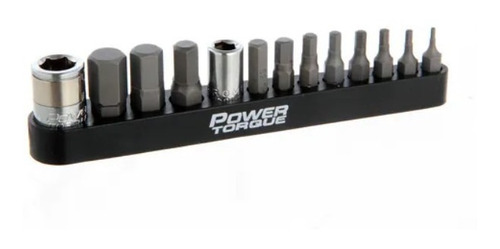 Kit 13 Puntas Hexagonales 1/4 Y 3/8 En Pulgadas Power Torque