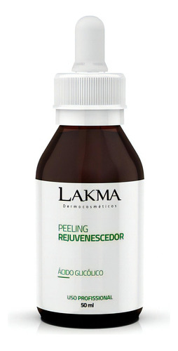 Lakma Peeling Rejuvenescedor Ácido Glicólico 10% 50ml Tipo de pele Peles manchadas e envelhecidas