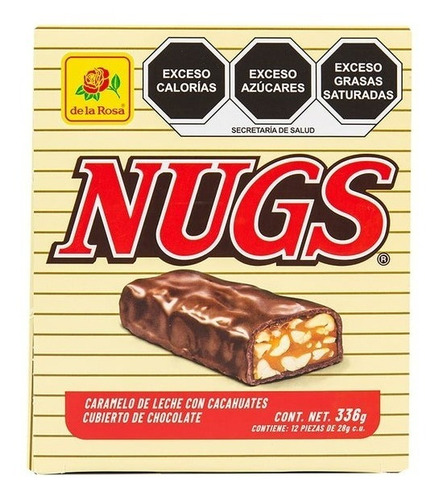 Toffee De Leche Cubierto Chocolate Nugs 12 Piezas