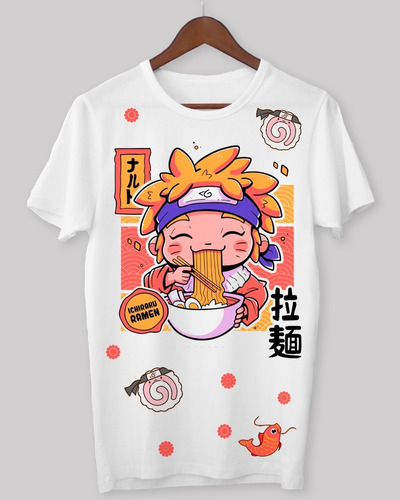 Remera Adulto, Naruto Ramen, Naruto Uzumaki Kawaii Anime