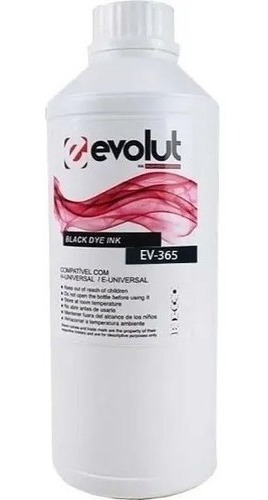 Kit 4x Refil Compatível Ev365 664 673 Preta 1l