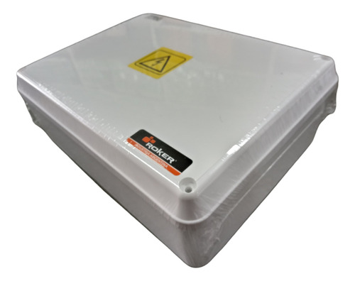 Caja De Pase Estanca Ip65 Pvc Roker Pr1005/81 162x212x81mm Color Blanco