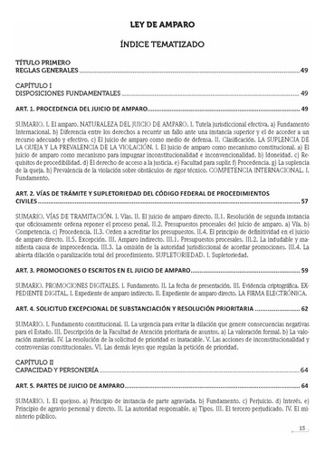 Ley De Amparo Comentada Y Correlacionada 2025