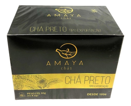 Chá Preto Amaya 15p Sachê Negro