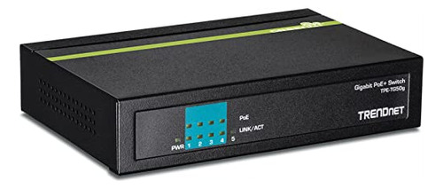 Conmutador Poe Trendnet De 5 Puertos, 31 W, 10 Gbps, Etherne